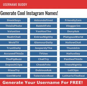 usernames with chanel|Free Instagram Name Generator .